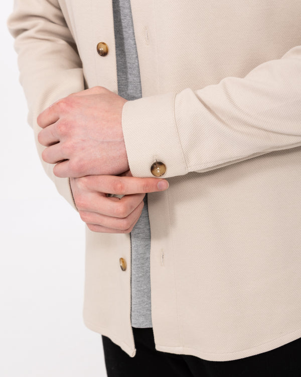 2t Enzo Tall Jersey Shacket (stone)