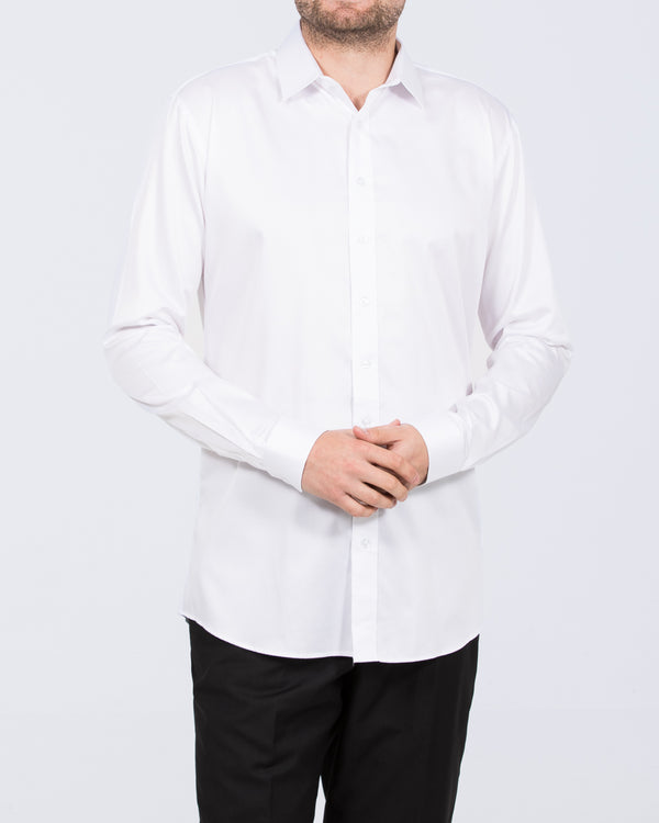 2t Regular Fit Extra Tall Mens Extra Long Formal Shirt (white) 2t Regular Fit Extra Tall Mens Extra Long Formal Shirt (white)