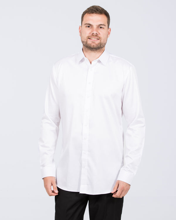 2t Regular Fit Extra Tall Mens Extra Long Formal Shirt (white) 2t Regular Fit Extra Tall Mens Extra Long Formal Shirt (white)
