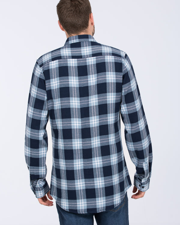 2t Jackson Extra Tall Oxford Shirt (ecru/blue check)