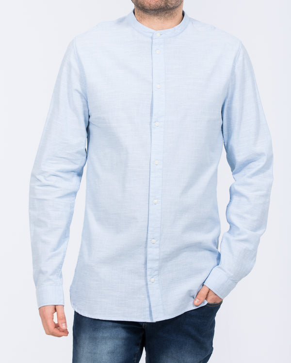 2t Tall Grandad Collar Shirt (blue)