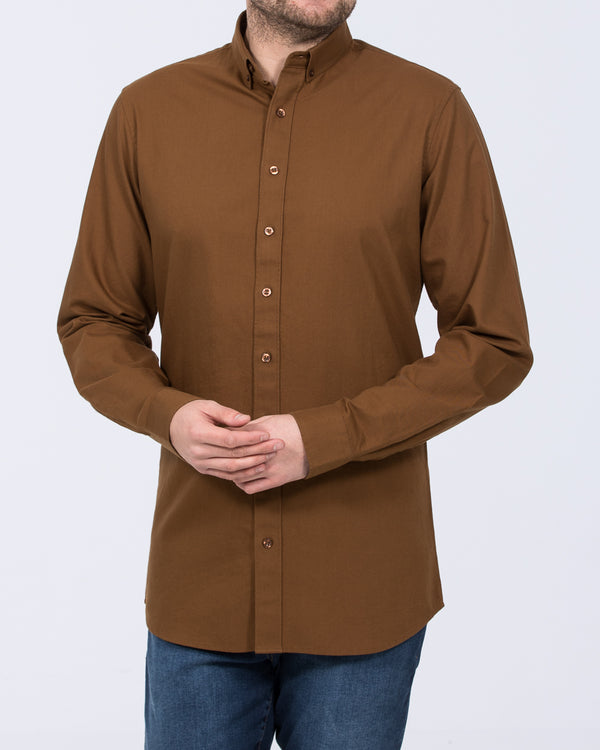 tan slim fit dress shirt tan dress shirt mens Men's Slim Fit Solid Color Dress Shirt (Beige), Beige / Large/16-16.5