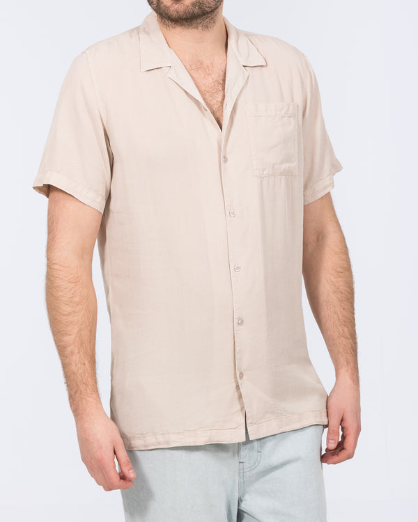 2t Reagan Tall Short Sleeve Revere Shirt (ecru)