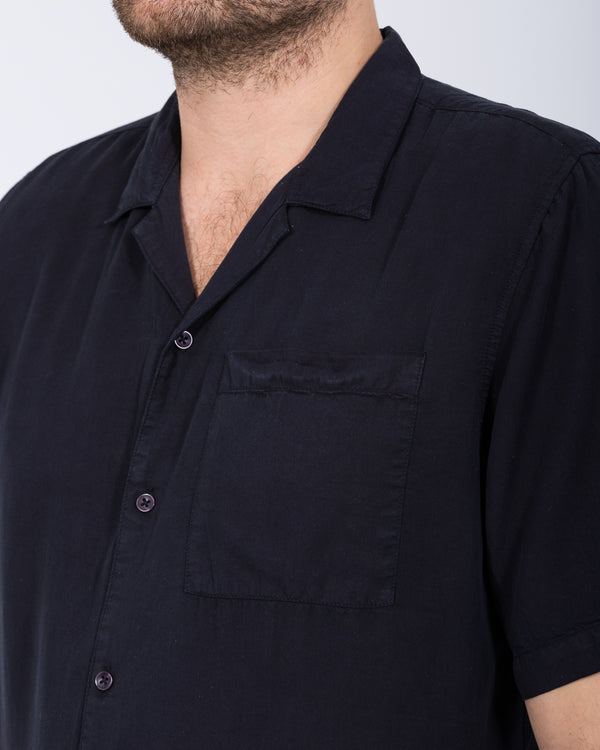 2t Reagan Tall Short Sleeve Revere Shirt (navy)