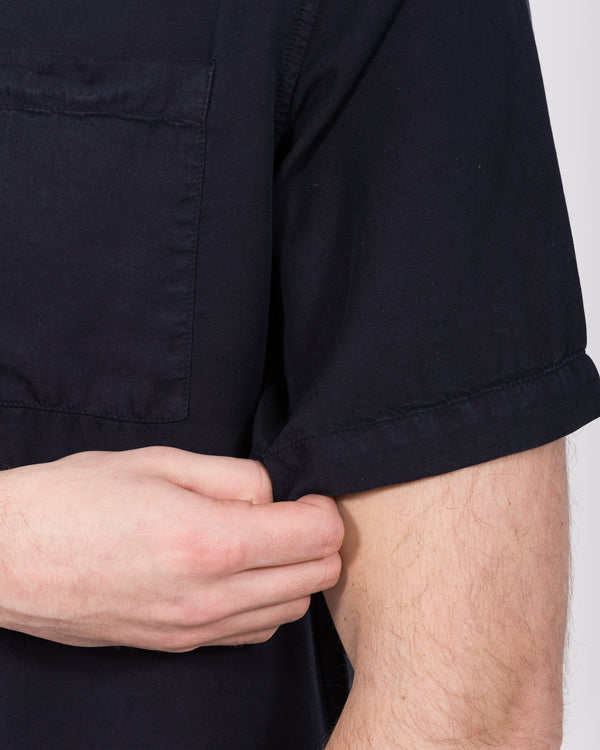 2t Reagan Tall Short Sleeve Revere Shirt (navy)