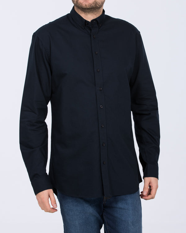 2t Russell Regular Fit Tall Mens Extra Long Oxford Shirt (navy)