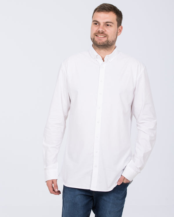 2t Russell Regular Fit Tall Mens Extra Long Oxford Shirt (white) 2t Russell Regular Fit Tall Mens Extra Long Oxford Shirt (white)