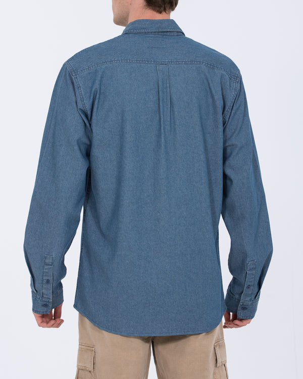 2t Zayne Tall Denim Shirt (mid wash)