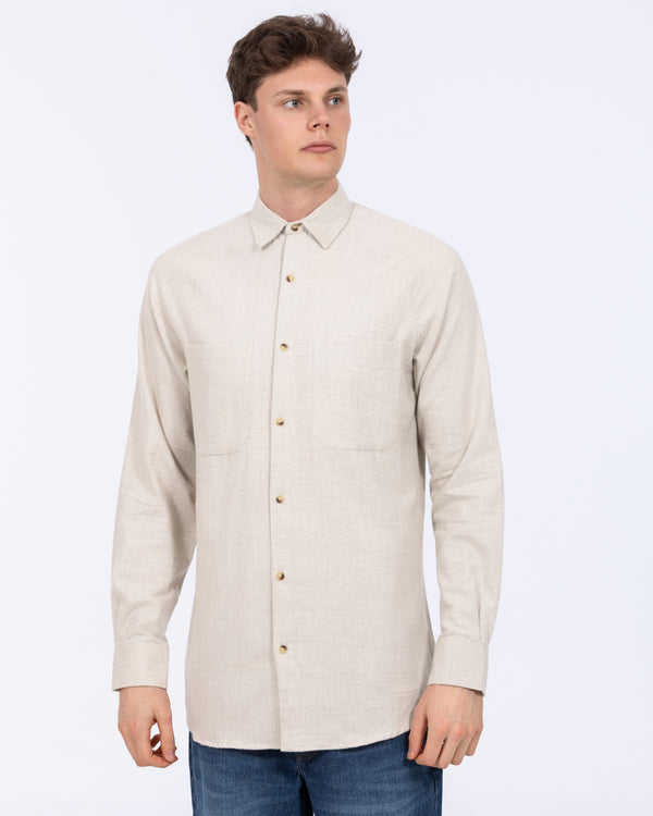 2t Bradley Tall Relaxed Fit Raglan Shirt (oatmeal)
