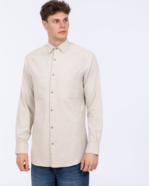 2t Bradley Tall Relaxed Fit Raglan Shirt (oatmeal)