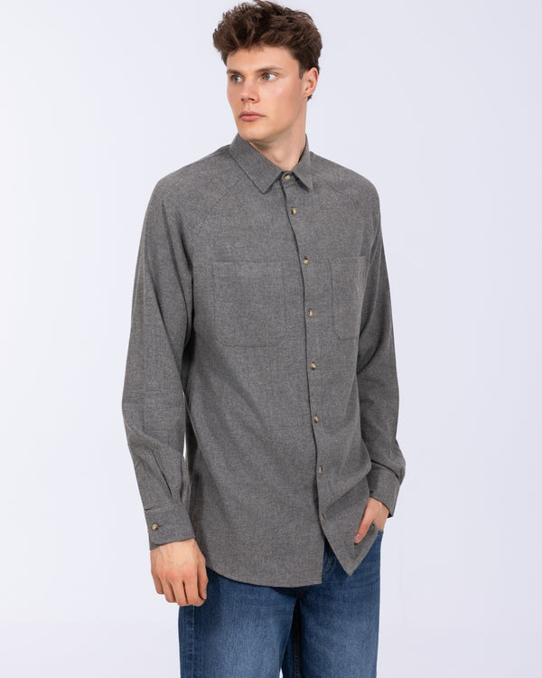 2t Bradley Tall Relaxed Fit Raglan Shirt (charcoal marl)