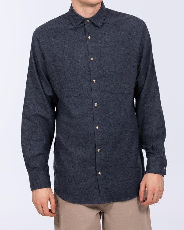 2t Bradley Tall Relaxed Fit Raglan Shirt (navy)