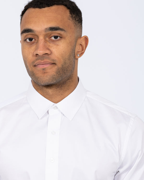 2t Craig Slim Fit Extra Tall Double Cuff Shirt (white)
