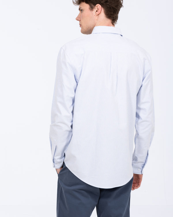 2t Leo Slim Fit Tall Oxford Shirt (blue stripe)