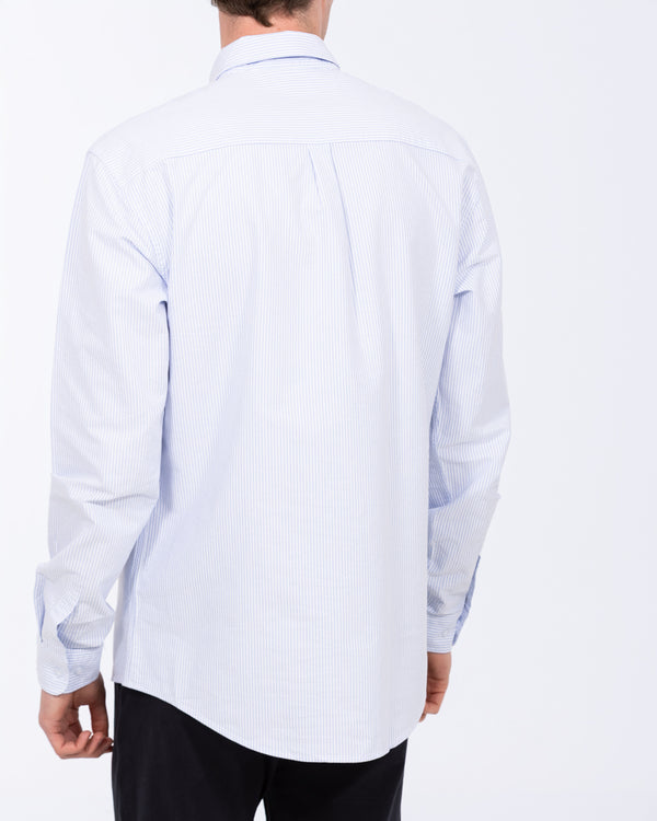 2t Rory Regular Fit Tall Oxford Shirt (blue stripe)