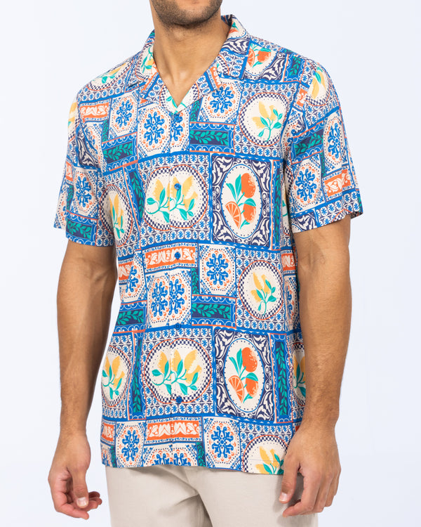 2t Rhodes Tall Short Sleeve Printed Shirt (citrus)