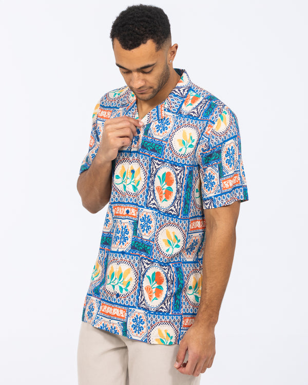 2t Rhodes Tall Short Sleeve Printed Shirt (citrus)