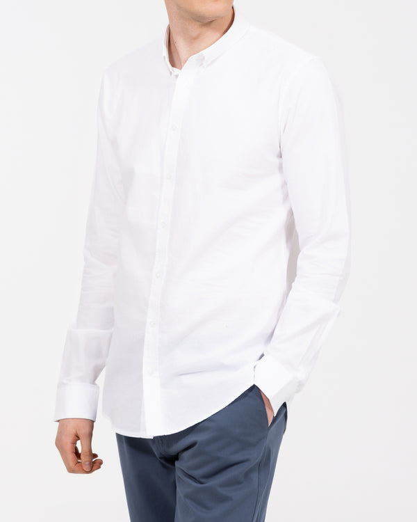 2t Leo Slim Fit Tall Oxford Shirt (white)