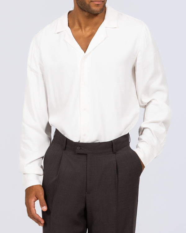 2t Tall Romeo Long Sleeve Revere Shirt (white)