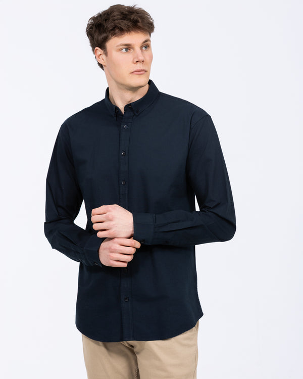 2t Rory Regular Fit Tall Oxford Shirt (navy)