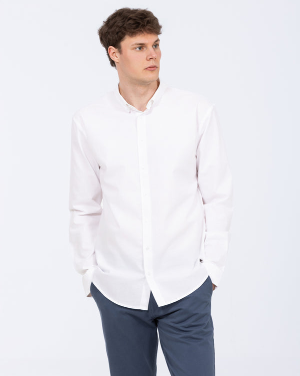 2t Rory Regular Fit Tall Oxford Shirt (white)