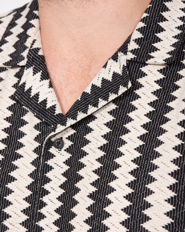 2t Brooks Tall Revere Crochet Shirt (black)