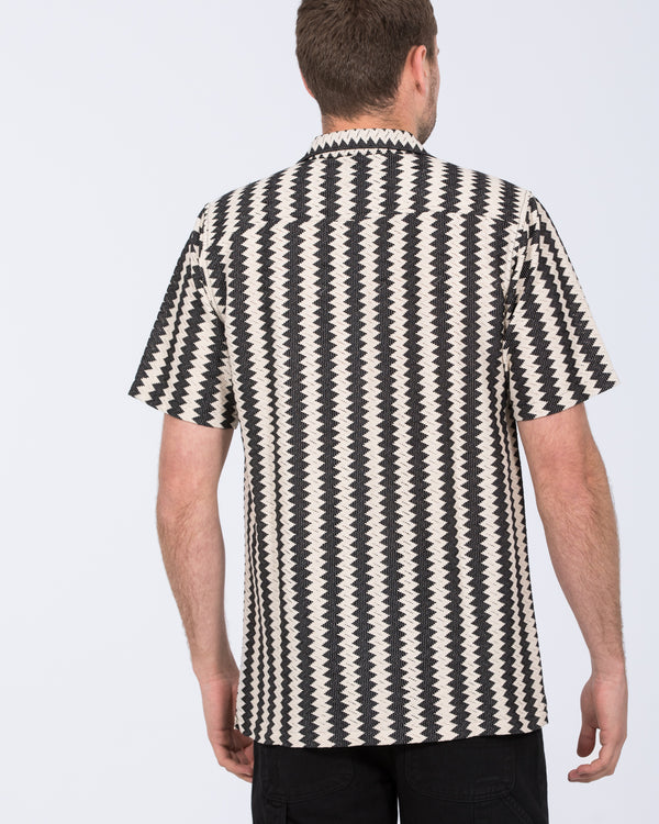 2t Brooks Tall Revere Crochet Shirt (black)