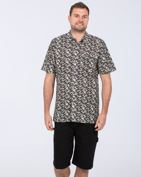 2t Wolf Tall Short Sleeve Printed Shirt (black/white)