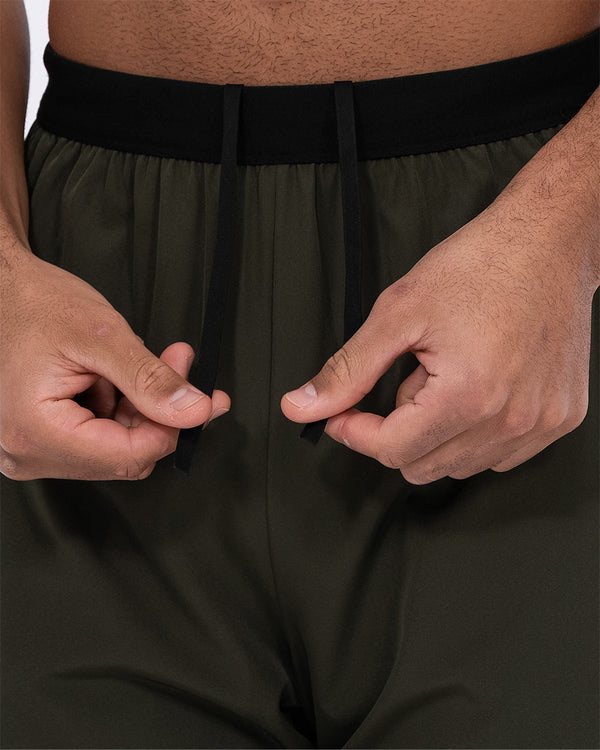 2t Tall Colour Block Training Shorts (khaki)