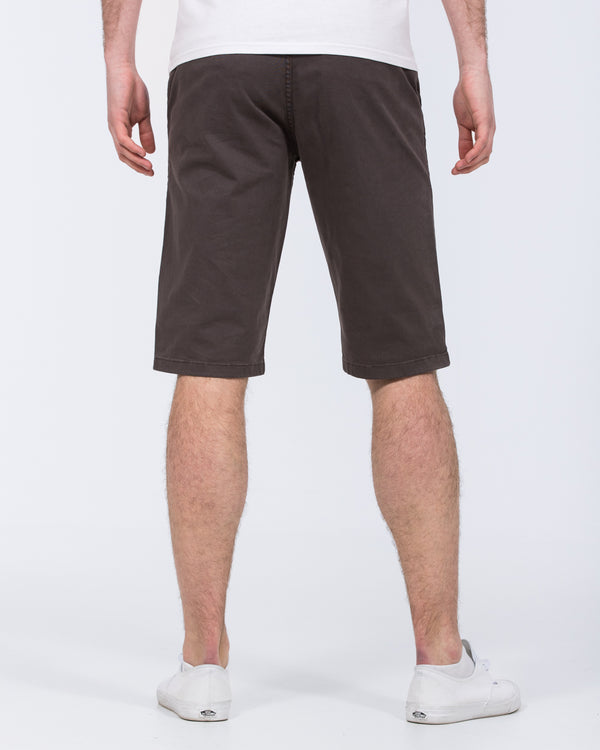 Diagonal Reverse Pleat Shorts - 2X Tall Size, Casual Fit Pleated Shorts