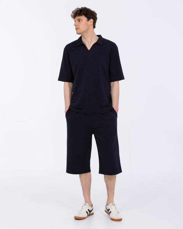 2t Jarvis Tall Oversized Polo (navy)