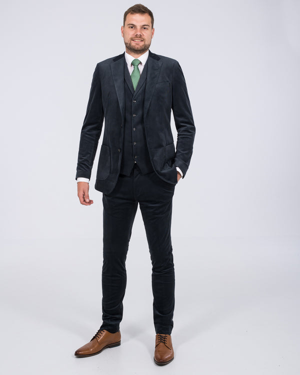 Skopes Atkinson Slim Fit Tall Mens Cord Suit (teal)