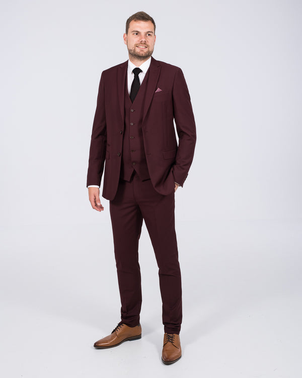 Skopes Madrid Slim Fit Tall Suit (claret)