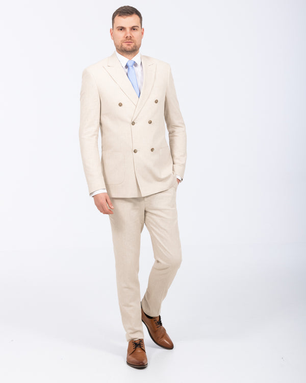 2t Tall Cotton Linen Suit (oatmeal)