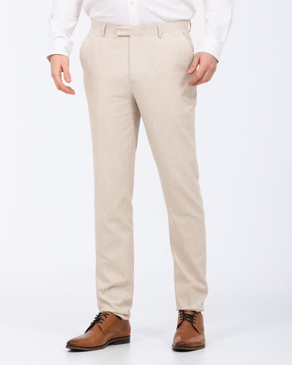 2t Tall Cotton Linen Double Breasted Suit (oatmeal)