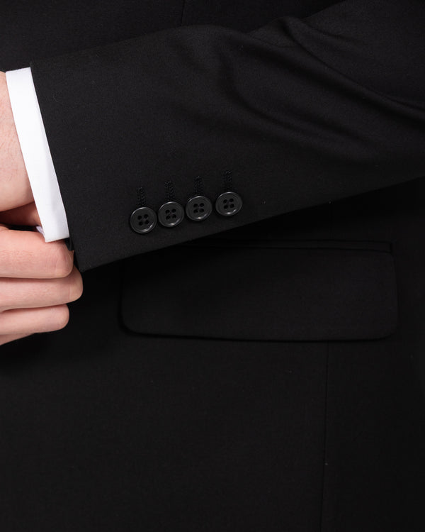 2t Tall Slim Fit Stretch Suit (black)