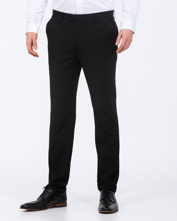 2t Tall Slim Fit Stretch Suit Trousers (black)