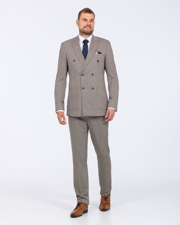 Skopes Cannon Slim Fit Tall DB Suit Jacket (blue/brown)
