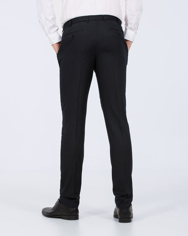 Skopes Slim Fit Tall Dinner Suit Trousers (navy diamond)