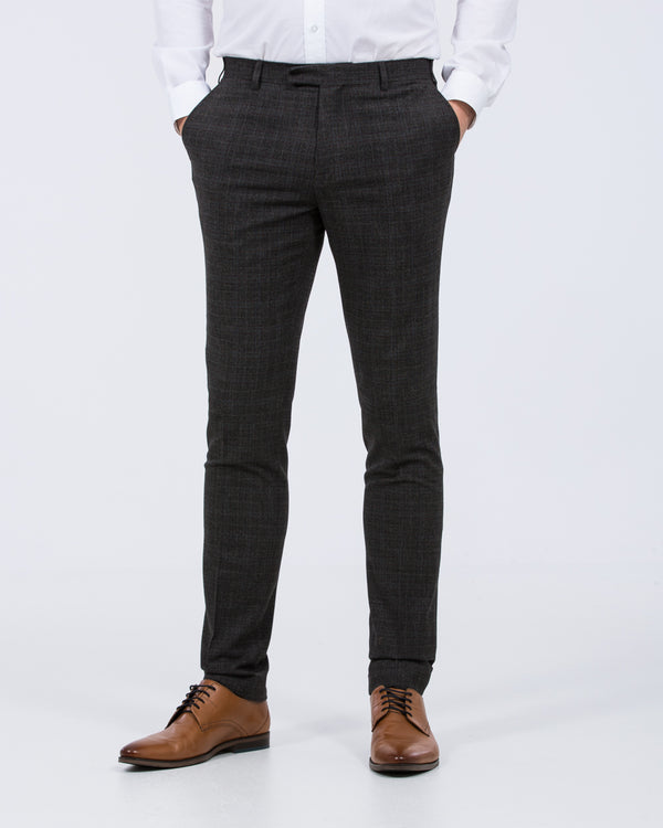 Skopes Jacob Slim Fit Tall Suit Trousers (grey check)