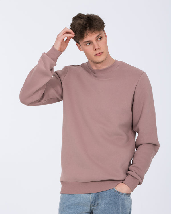2t Hamish Tall Heavyweight Regular Fit Sweatshirt (mauve)