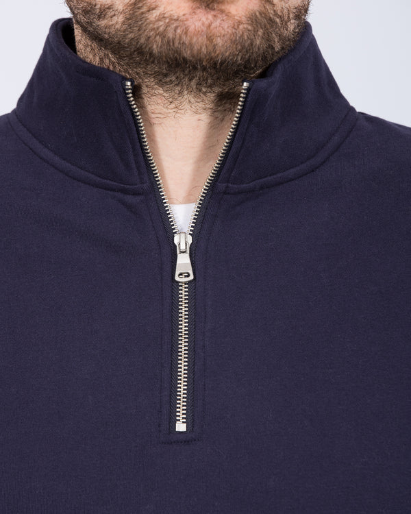 2t Wyatt Tall Quarter Zip Sweatshirt (navy)