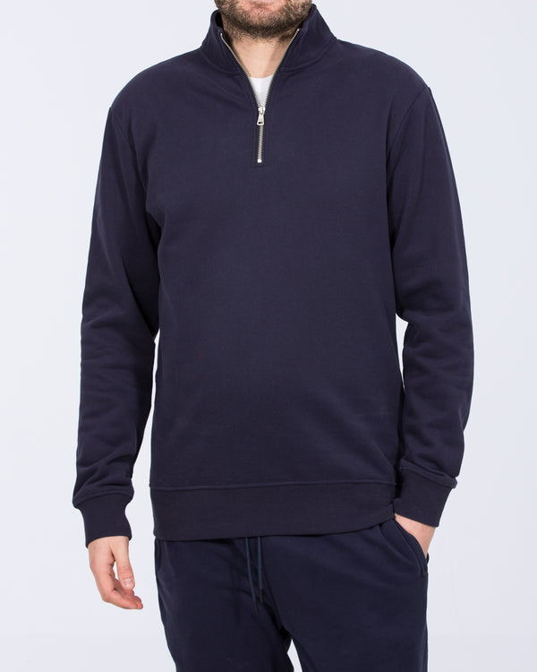 2t Wyatt Tall Quarter Zip Sweatshirt (navy)