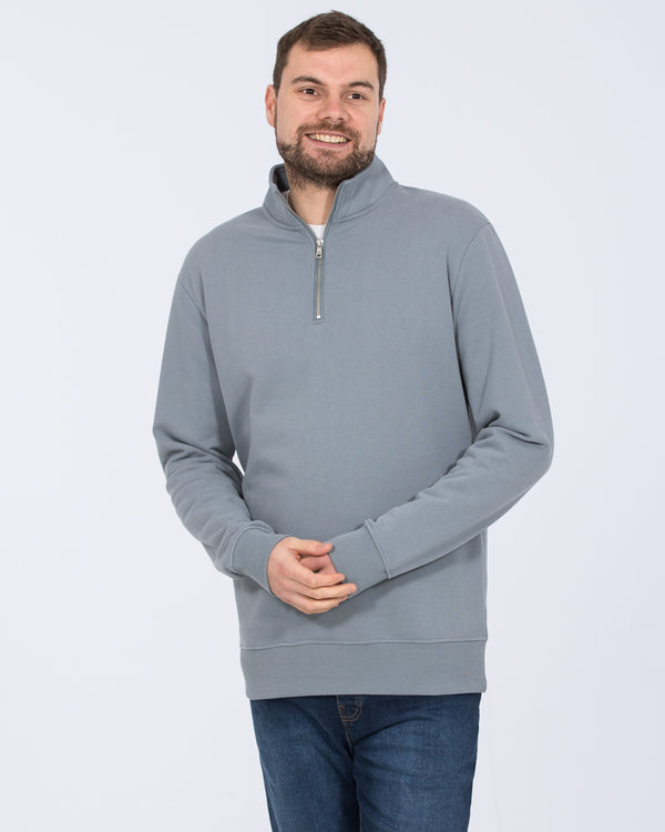 2t Wyatt Tall Quarter Zip Sweatshirt (slate)