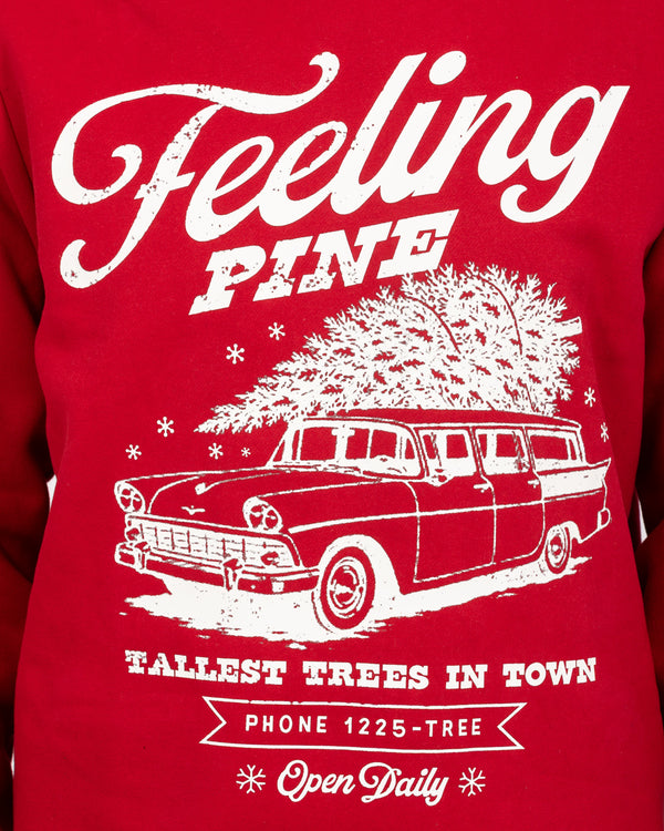 2t Tall Christmas Printed Sweatshirt (red novelty)