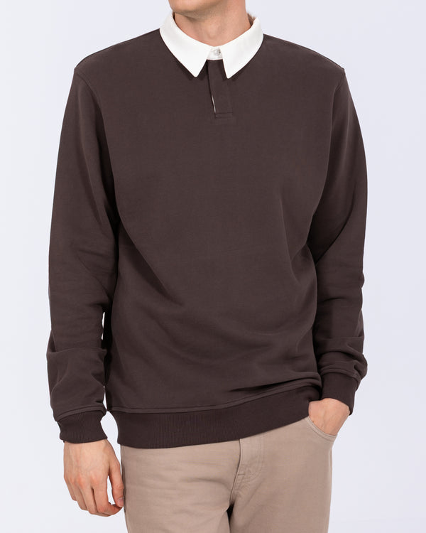 2t Denburn Tall Rugby Sweatshirt (chocolate)