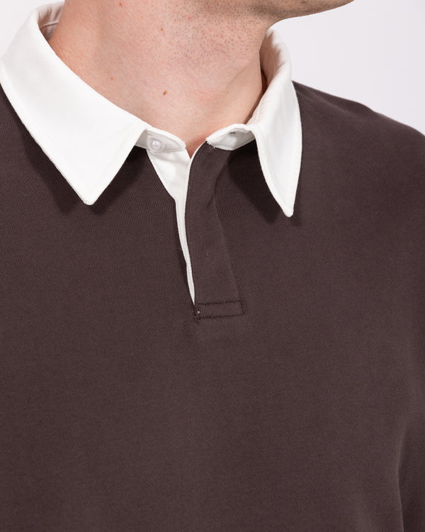 2t Denburn Tall Rugby Sweatshirt (chocolate)