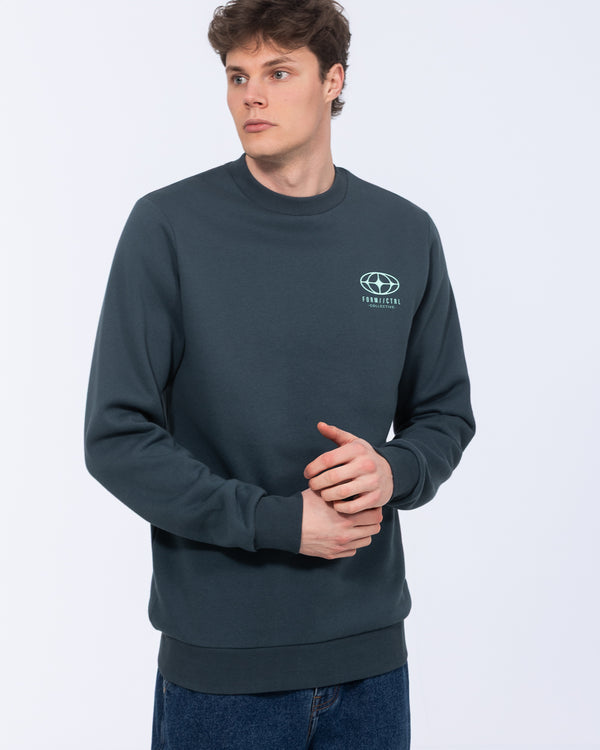 2t Hamish Tall Heavyweight Regular Fit Sweatshirt (printed petrol)