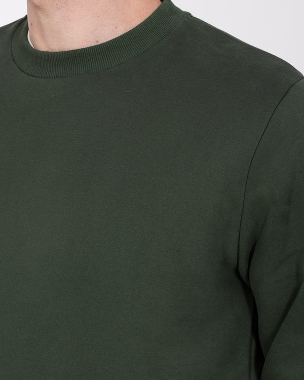 2t Hamish Tall Heavyweight Regular Fit Sweatshirt (dark green)