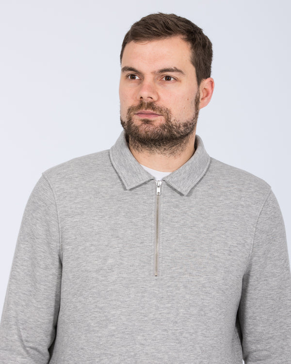 2t Elijah Tall Quarter Zip Sweatshirt (grey)